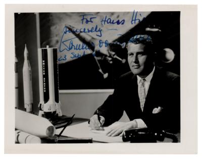 Lot #7272 Wernher von Braun Signed Photograph
