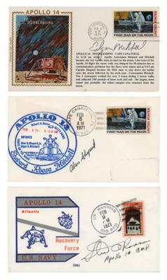 Lot #7159 Apollo 14 (3) Signed Covers