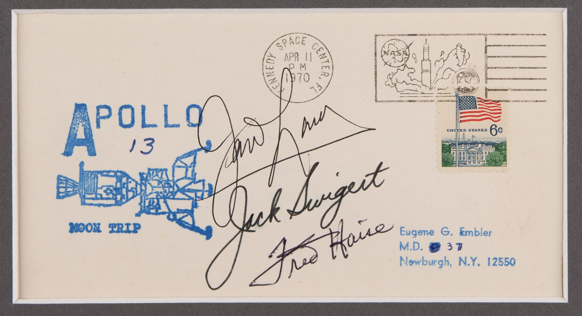 Lot #7133 Apollo 13 Signed 'Launch Day' Cover and (3) Signed Photographs - Image 5