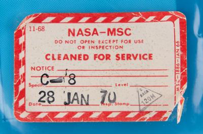 Lot #7098 Neil Armstrong Flight-Spare Name Tag with NASA Pouch - Image 4