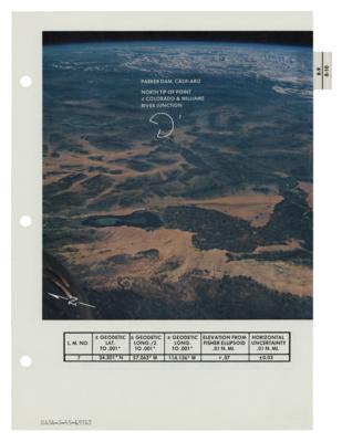 Lot #7075 Apollo 9 Photo Map Checklist Page [Attested as Flown by Richard Garner] - Image 1