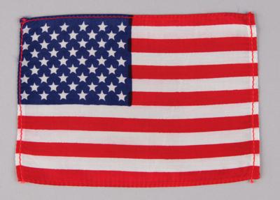 Lot #7154 Apollo 14 Flown American Flag with TLS by Edgar Mitchell