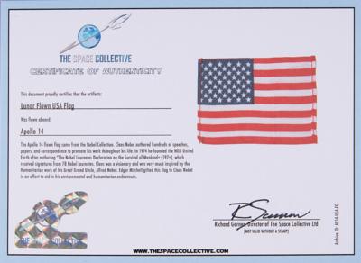 Lot #7154 Apollo 14 Flown American Flag with TLS by Edgar Mitchell - Image 5