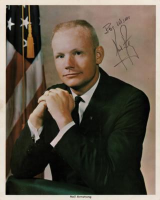 Lot #7103 Neil Armstrong Signed Photograph