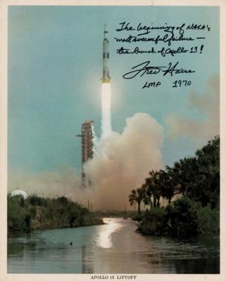 Lot #7141 Fred Haise Signed Photograph