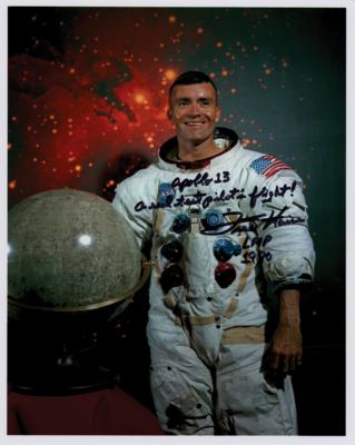 Lot #7142 Fred Haise Signed Photograph - Image 1