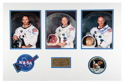 Lot #7093 Apollo 11 (3) Signed Photographs