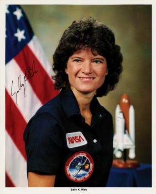 Lot #7298 Sally Ride Signed Photograph
