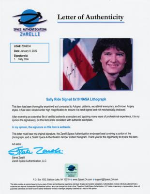 Lot #7298 Sally Ride Signed Photograph - Image 2