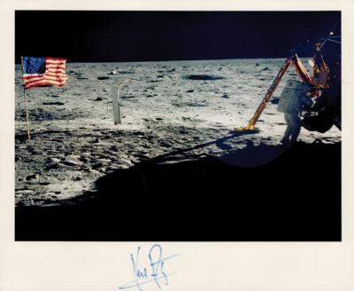 Lot #7100 Neil Armstrong Signed Photograph - Image 1
