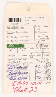 Lot #7315 Space Shuttle: Stand Alone Acceleration Measurement Device (SAAMD) - Image 7