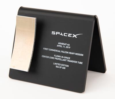 Lot #7366 SpaceX Flown Falcon Heavy Center Core Propellant Transfer Tube Fragment (Arabsat-6A) - Image 2