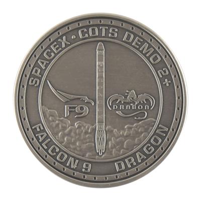 Lot #7372 SpaceX COTS Demo Flight 2 Employee Medallion - Image 1