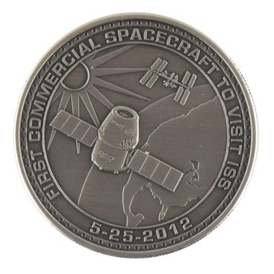 Lot #7372 SpaceX COTS Demo Flight 2 Employee Medallion - Image 2