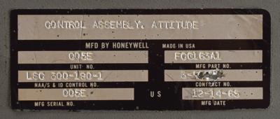 Lot #7240 Apollo Lunar Module Rotational Hand Controller - Image 7