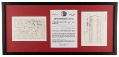 Lot #7203 Apollo 17 Lunar Surface Flown LM Star Chart and Star List - From the Personal Collection of Gene Cernan - Image 1