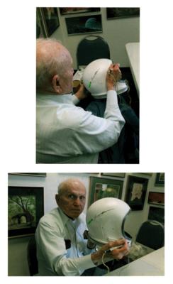 Lot #7064 Frank Borman Signed Project Gemini Helmet Replica - Image 10