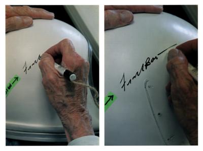 Lot #7064 Frank Borman Signed Project Gemini Helmet Replica - Image 9