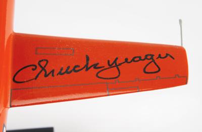 Lot #7404 Chuck Yeager Signed Bell X-1 Model - Image 4