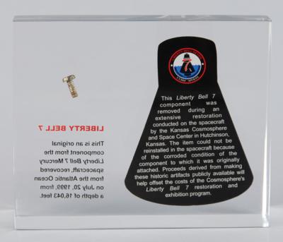 Lot #7021 Gus Grissom: Liberty Bell 7 Flown Screw - Image 2