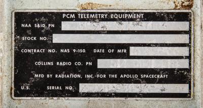 Lot #7236 Apollo CM Block II Pulse Code Modulation (PCM) Telemetry Assembly - Image 5