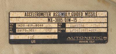 Lot #7340 Guided Missile Accelerometer Assembly - Image 4