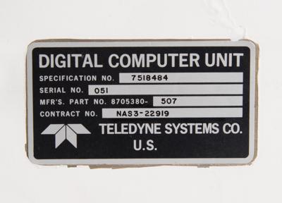 Lot #7322 Teledyne Digital Computer Unit (DCU) - Image 2