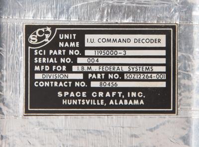 Lot #7243 Saturn V Instrument Unit Command Decoder - Image 5