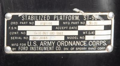 Lot #7334 ST-90 Stabilized Platform, an Early G&C System Significant to the Advancement of the Saturn Launch Vehicle - Image 3