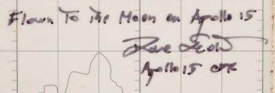 Lot #7173 Apollo 15 Flown Earth Orbit Chart - From the Personal Collection of Dave Scott - Image 3