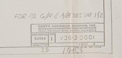 Lot #7217 Apollo Command Module Schematic - Image 2