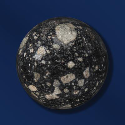 Lot #7391 Extremely Rare NWA 12691 Lunar Meteorite Sphere