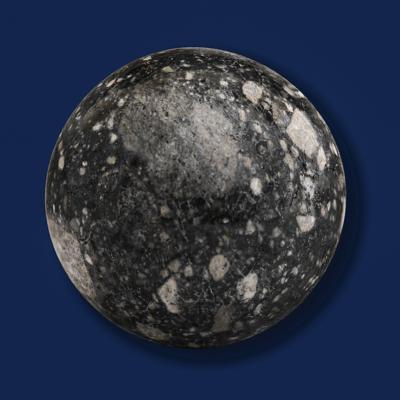 Lot #7391 Extremely Rare NWA 12691 Lunar Meteorite Sphere - Image 3