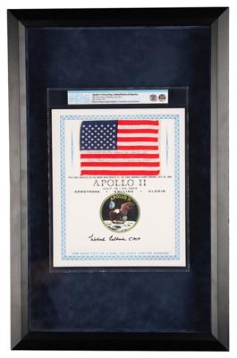 Lot #7095 Apollo 11 Flown American Flag - From the Personal Collection of Michael Collins - Image 2