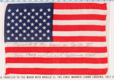 Lot #7095 Apollo 11 Flown American Flag - From the Personal Collection of Michael Collins - Image 4