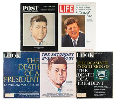 Lot #129 John F. Kennedy (5) Magazines