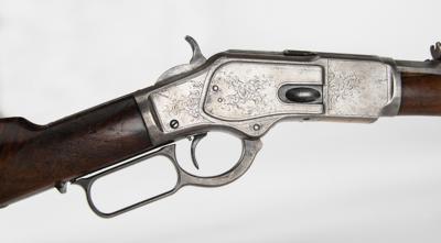 Lot #287 Winchester Model 1873 Special Order Short Rifle (Factory Engraved) - Image 4