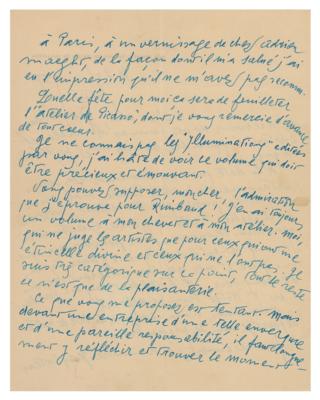 Lot #400 Joan Miro Autograph Letter Signed - Image 3