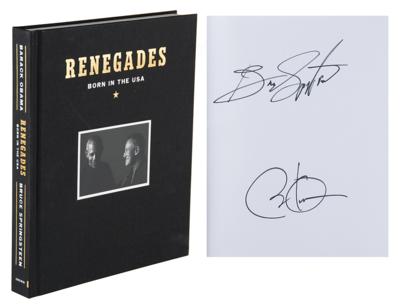 Lot #54 Barack Obama and Bruce Springsteen Signed Book - Image 1