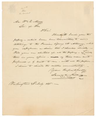 Lot #4 James K. Polk Autograph Letter Signed as