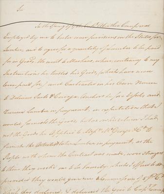 Lot #273 Benedict Arnold Autograph Letter Signed on Lumber Trade - Image 4