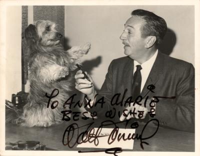 Lot #418 Walt Disney Signed Photograph