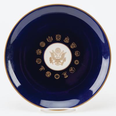 Lot #84 John F. Kennedy Plate From His Last 'Official' Dinner (November 18, 1963) - Image 1