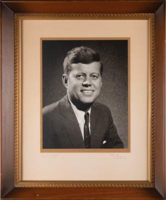 Lot #100 John F. Kennedy Oversized Portrait Photograph as a Massachusetts Senator - Image 2