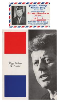 Lot #96 John F. Kennedy 1962 'Birthday Party' Ticket and Program - Image 1