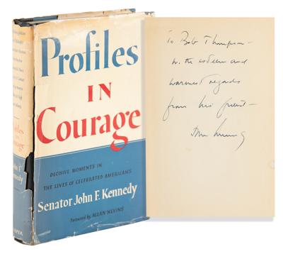 Lot #77 John F. Kennedy Signed Book to Press Secretary - Profiles in Courage - Image 1