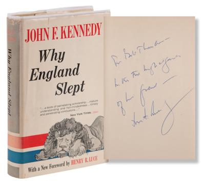 Lot #78 John F. Kennedy Signed Book as President, Presented to Press Secretary - Why England Slept - Image 1