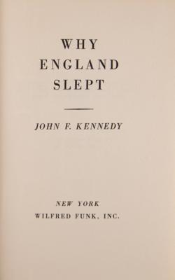 Lot #78 John F. Kennedy Signed Book as President, Presented to Press Secretary - Why England Slept - Image 6