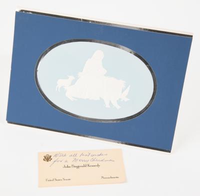 Lot #101 John F. Kennedy (3) Senate-era Neckties - Presented to His Press Secretary with a JFK U.S. Senate Card - Image 3
