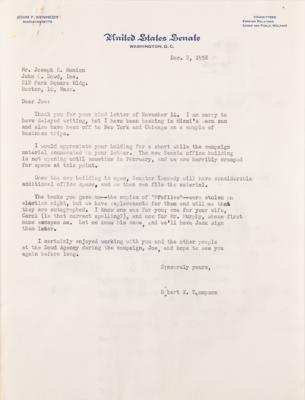 Lot #102 John F. Kennedy (3) Typed Letters from His Massachusetts Senate Office - Image 2